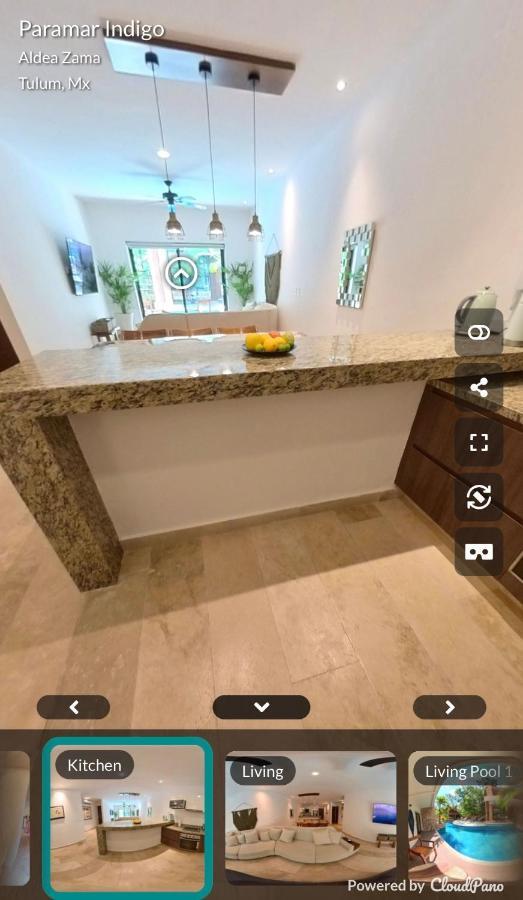 Luxury Aldea Zama 2Bed - 2Bat Apartment Private Terrace & Swim Up 툴룸 외부 사진