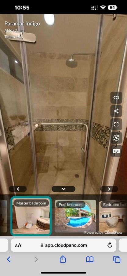 Luxury Aldea Zama 2Bed - 2Bat Apartment Private Terrace & Swim Up 툴룸 외부 사진