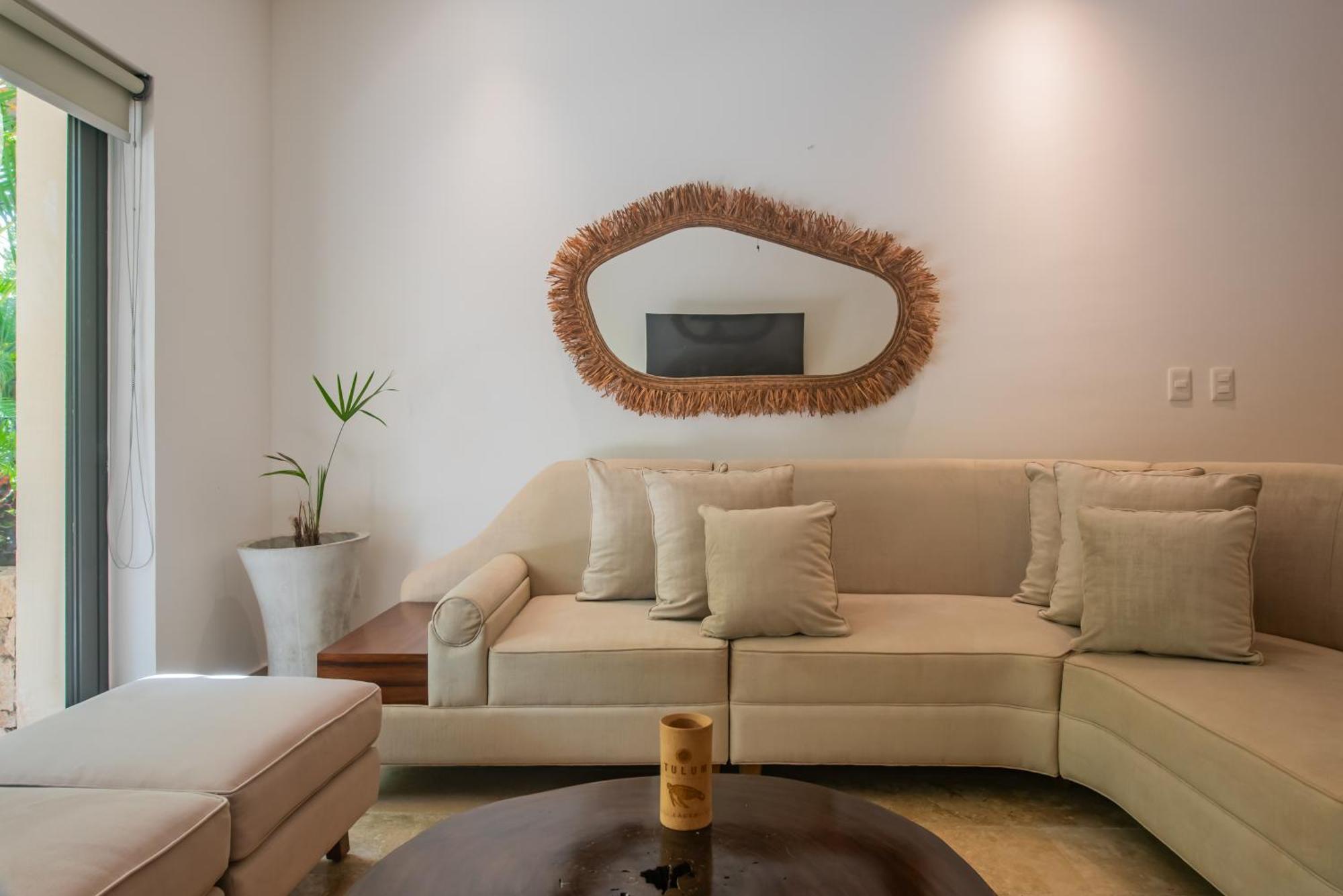 Luxury Aldea Zama 2Bed - 2Bat Apartment Private Terrace & Swim Up 툴룸 외부 사진