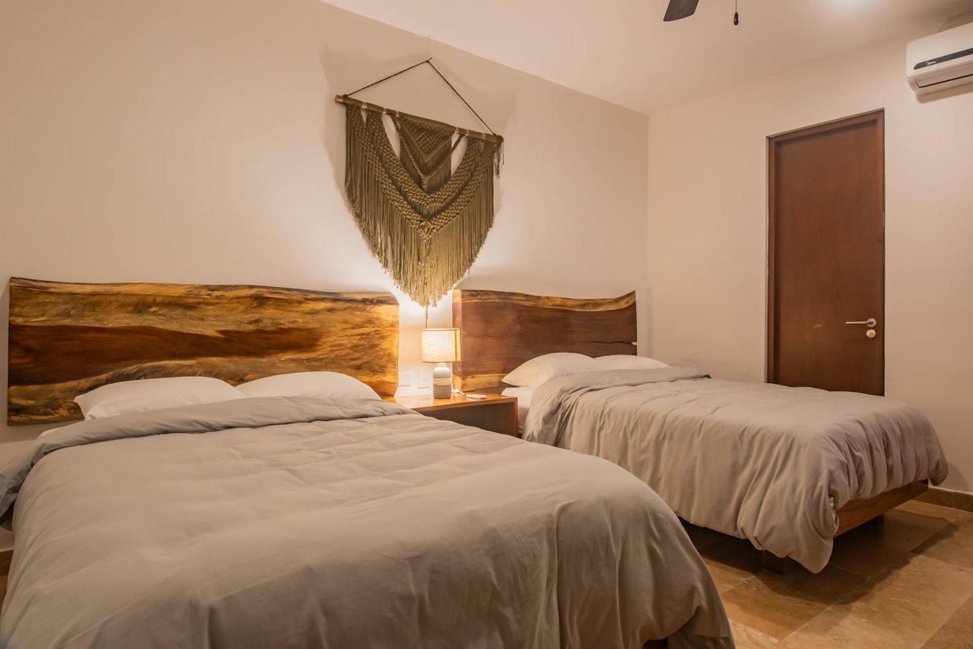 Luxury Aldea Zama 2Bed - 2Bat Apartment Private Terrace & Swim Up 툴룸 외부 사진