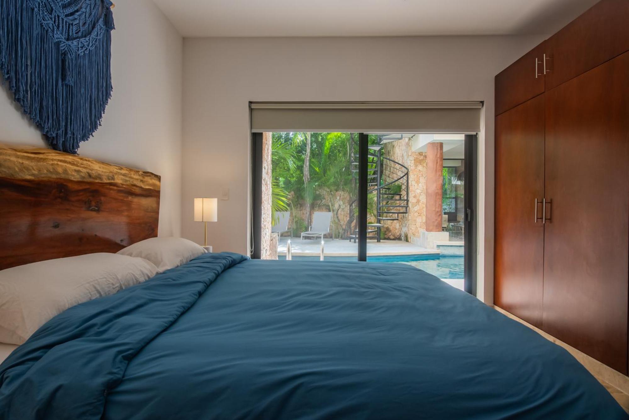 Luxury Aldea Zama 2Bed - 2Bat Apartment Private Terrace & Swim Up 툴룸 외부 사진