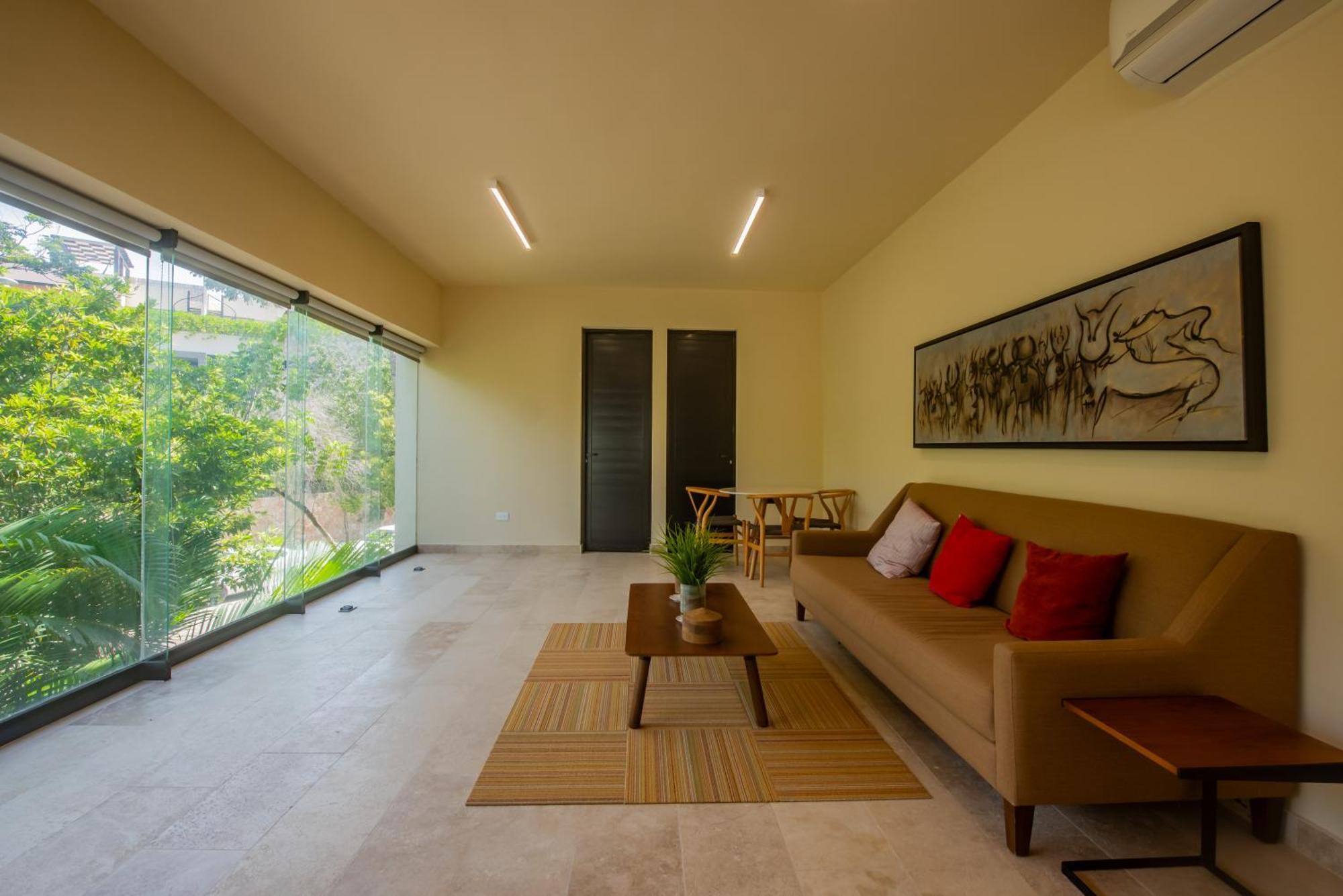 Luxury Aldea Zama 2Bed - 2Bat Apartment Private Terrace & Swim Up 툴룸 외부 사진